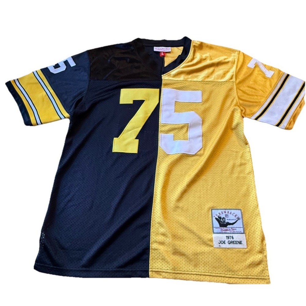 Mean Joe Greene Pittsburgh Steelers 1976 ] Mitchell & Ness Jersey Men's Sz Large